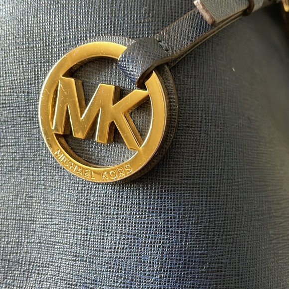 Large Dark Blue MK Tote - Picture 7 of 9